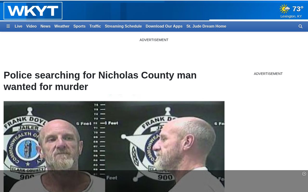 WKYT Nicholas County wanted news report and publication context